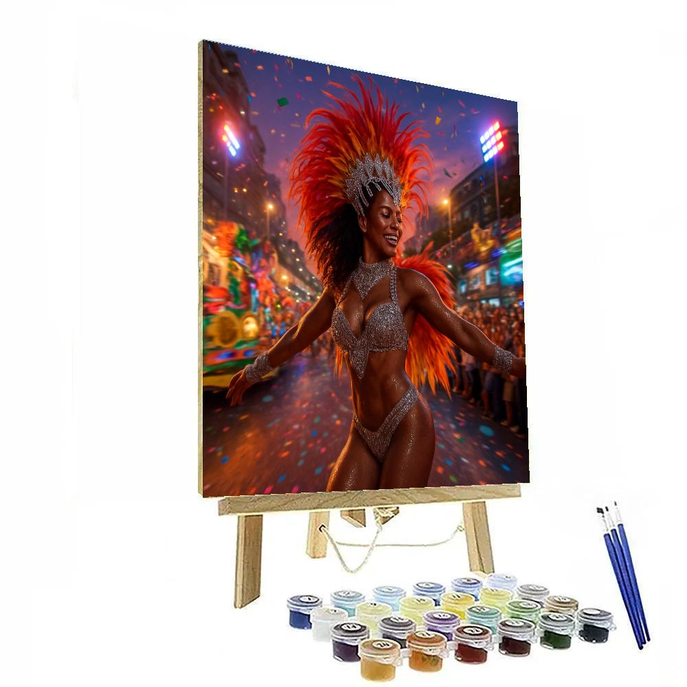 Lively Rio Carnival Parade In Brazil Painting by numbers kit