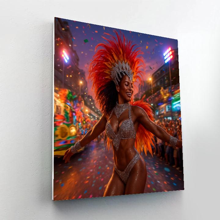 Lively Rio Carnival Parade In Brazil Painting by numbers kit