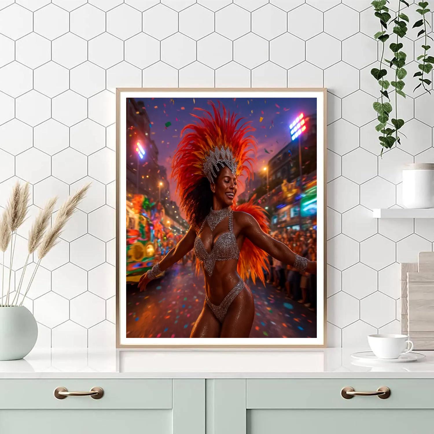 Lively Rio Carnival Parade In Brazil Painting by numbers kit