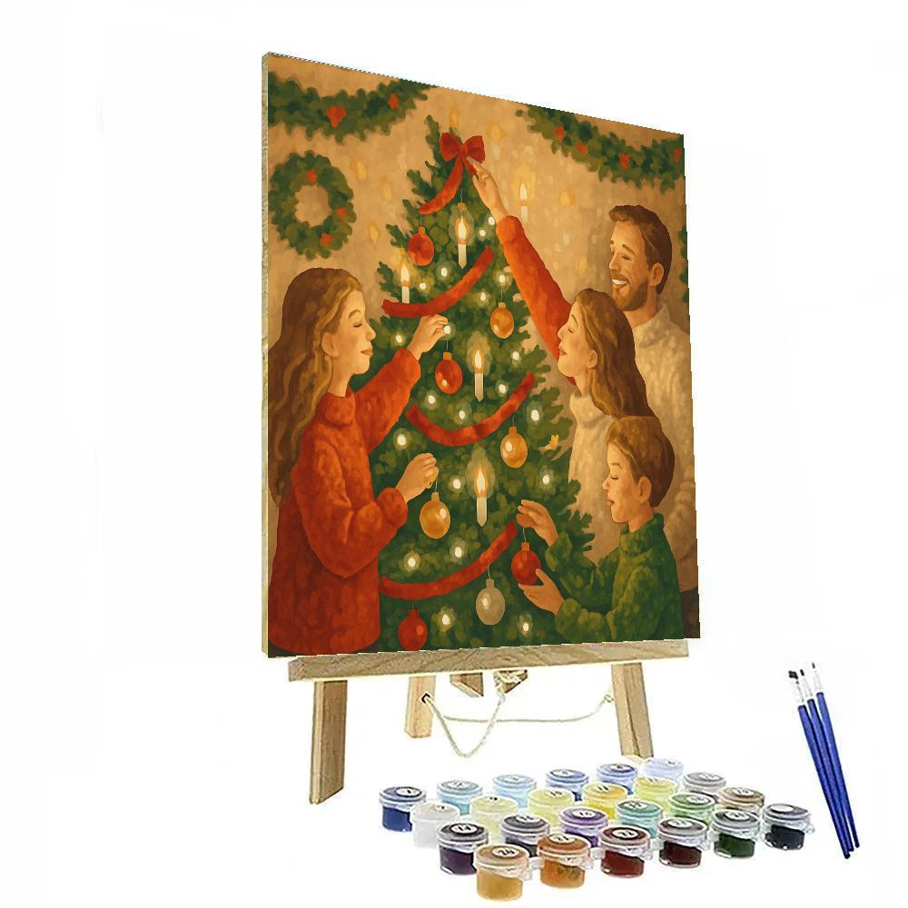 Evergreen Glow Celebration paint by number