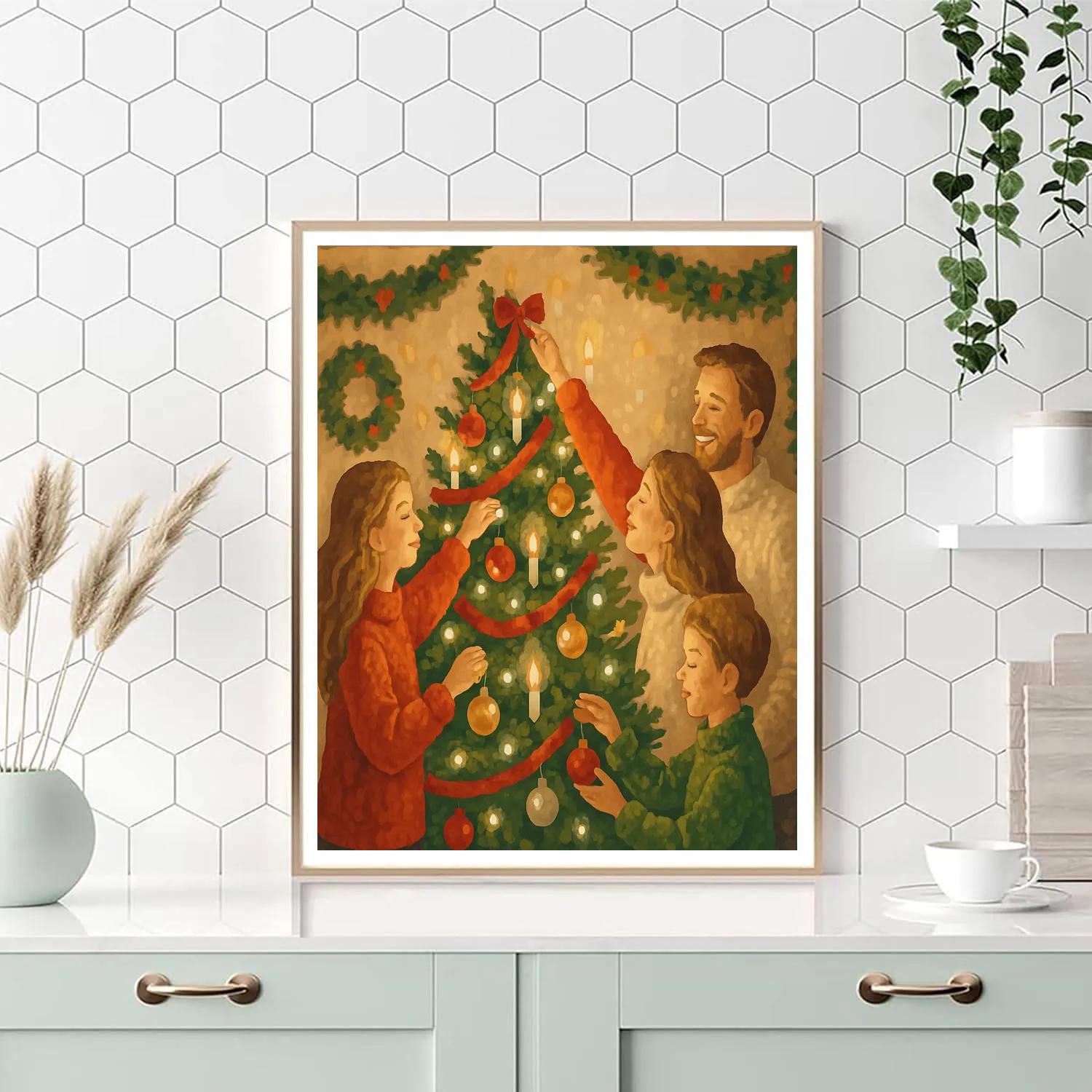 Evergreen Glow Celebration paint by number