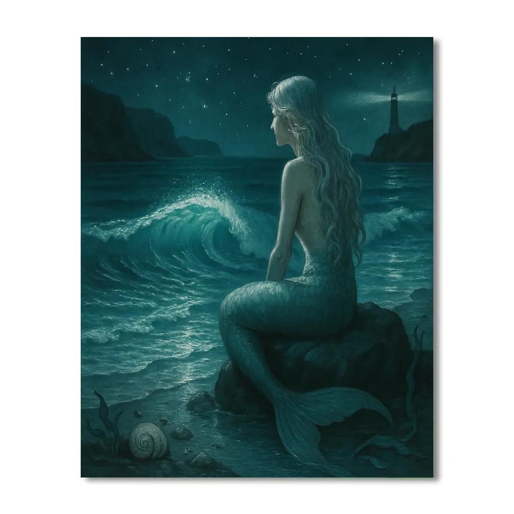 Mermaid Tidal Starlight Numbered painting kits