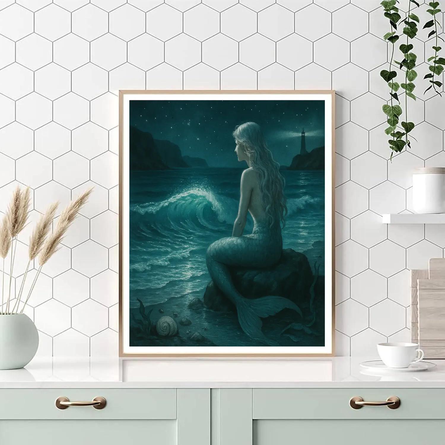 Mermaid Tidal Starlight Numbered painting kits