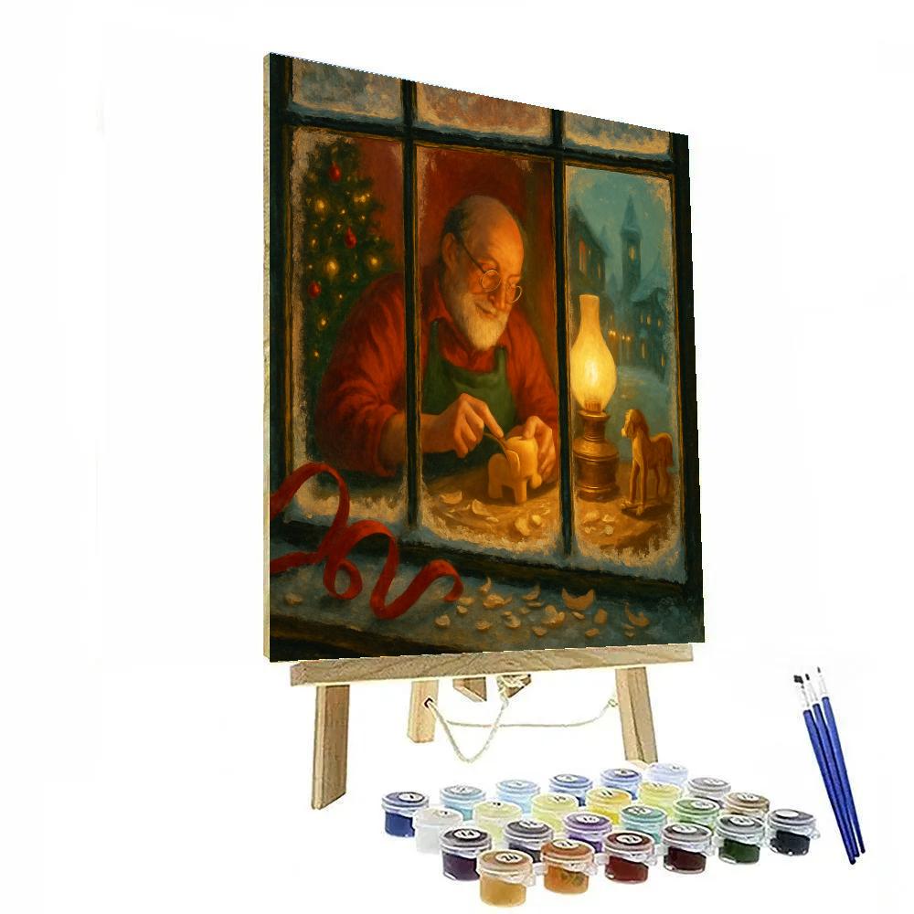 Toy Maker Workshop Window paint by color