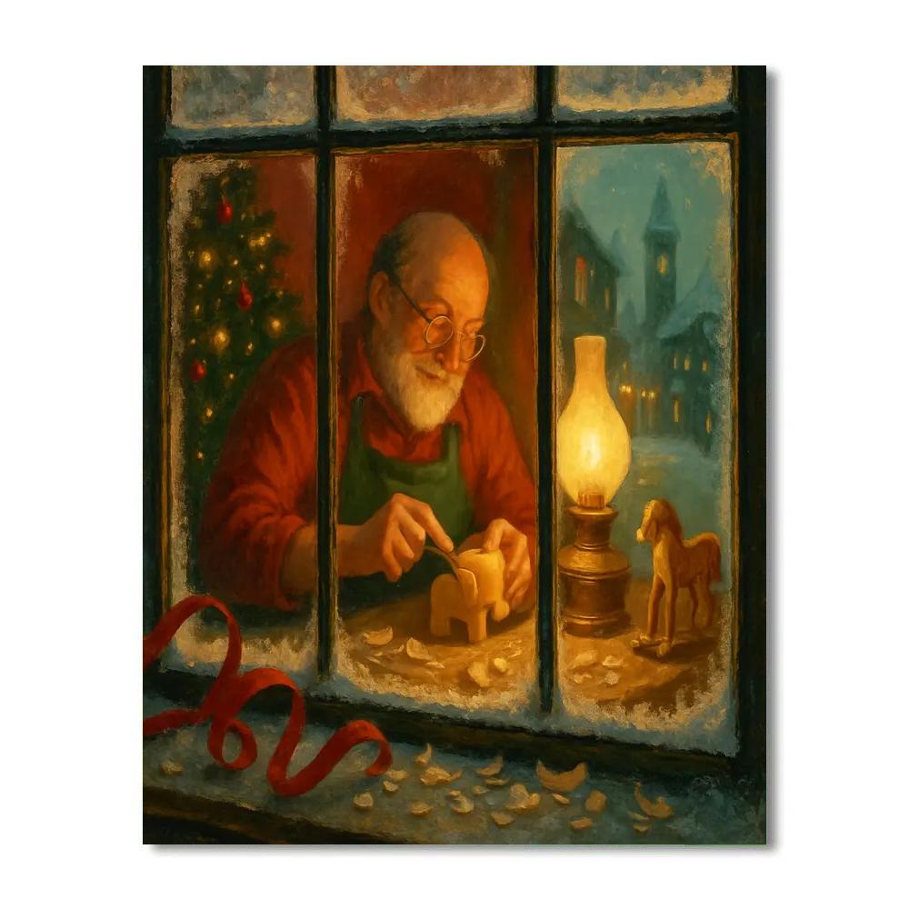 Toy Maker Workshop Window paint by color