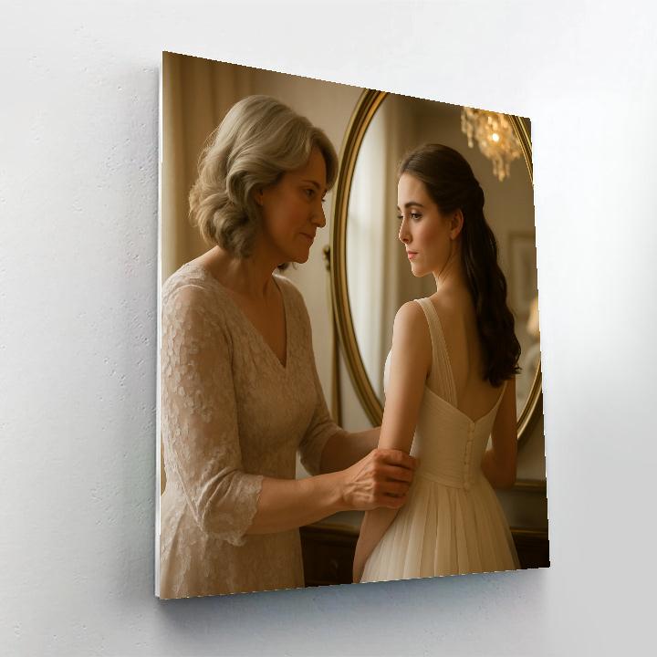 Mother And Daughter Prom Dress Moment Numbered painting kits