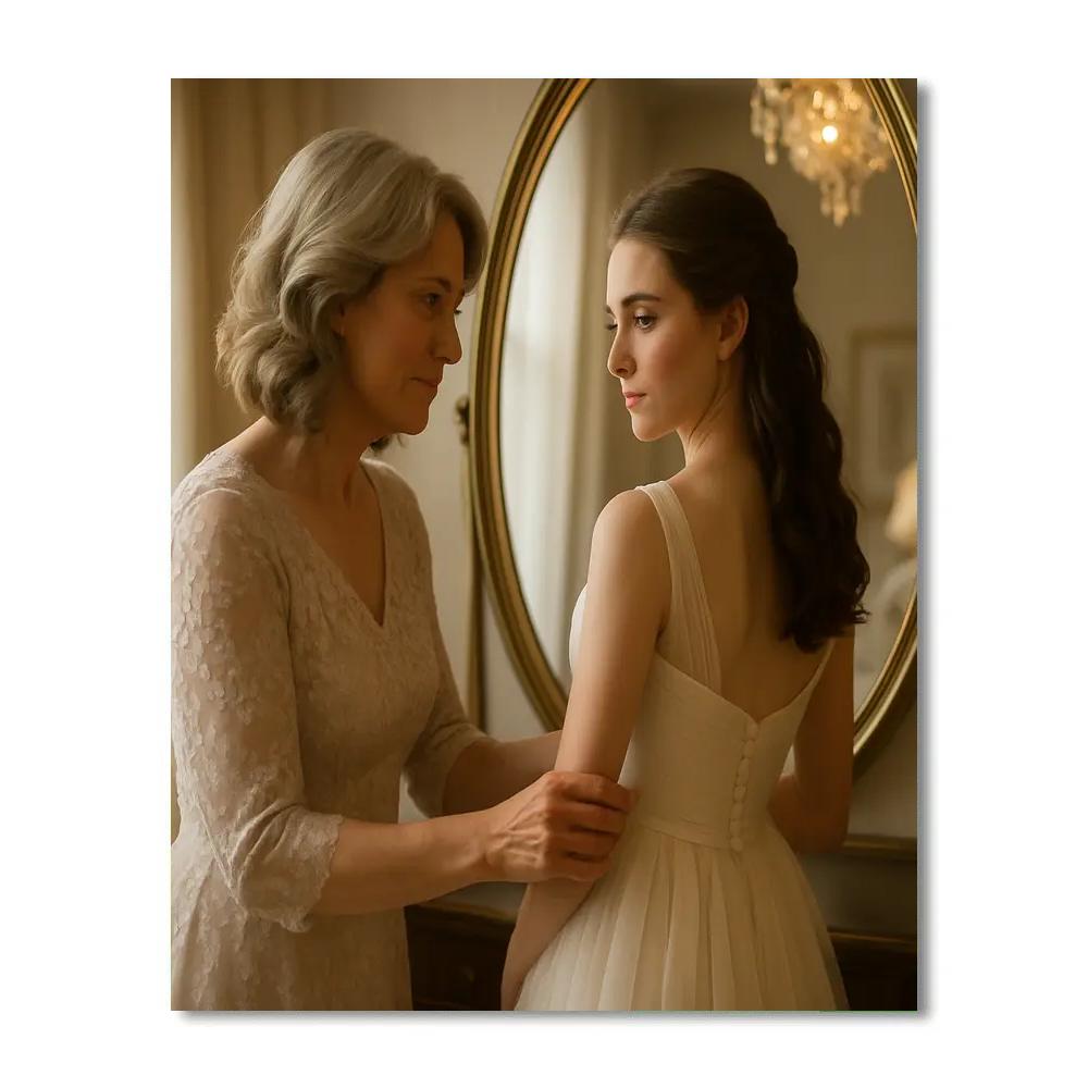 Mother And Daughter Prom Dress Moment Numbered painting kits