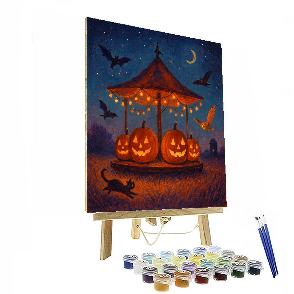 Gloamfield Pumpkin Carousel paint by number
