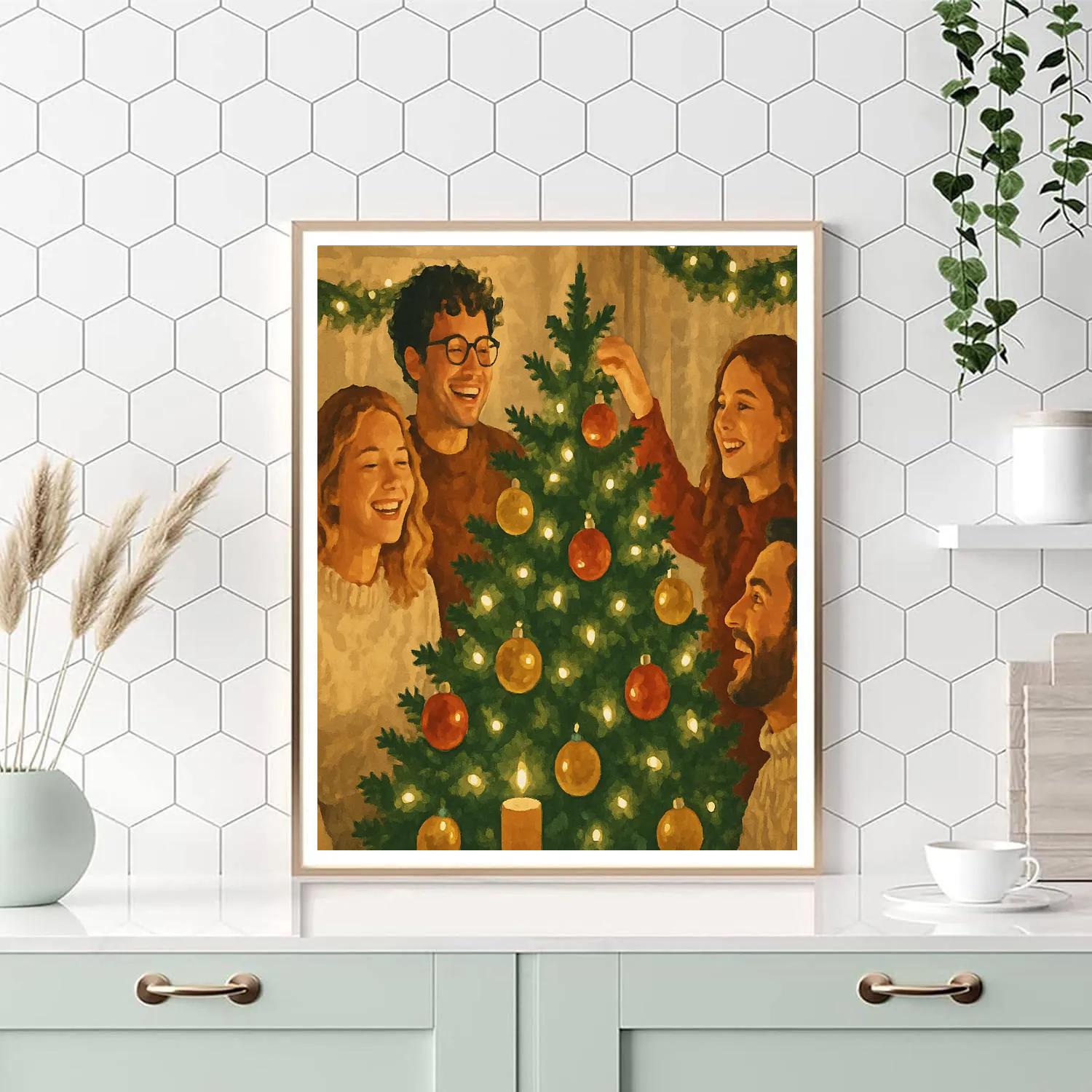 Ornaments And Friends United Painting by numbers kit
