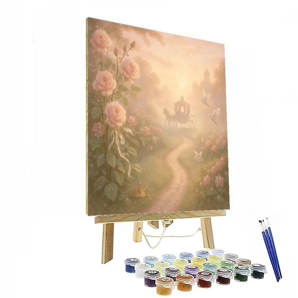 Princess Dawn Carriage Path paint by number