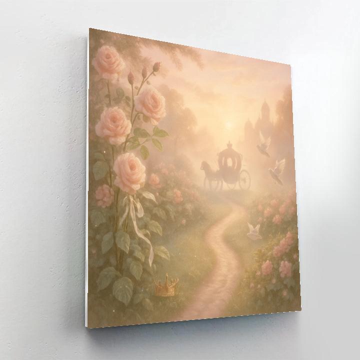 Princess Dawn Carriage Path paint by number