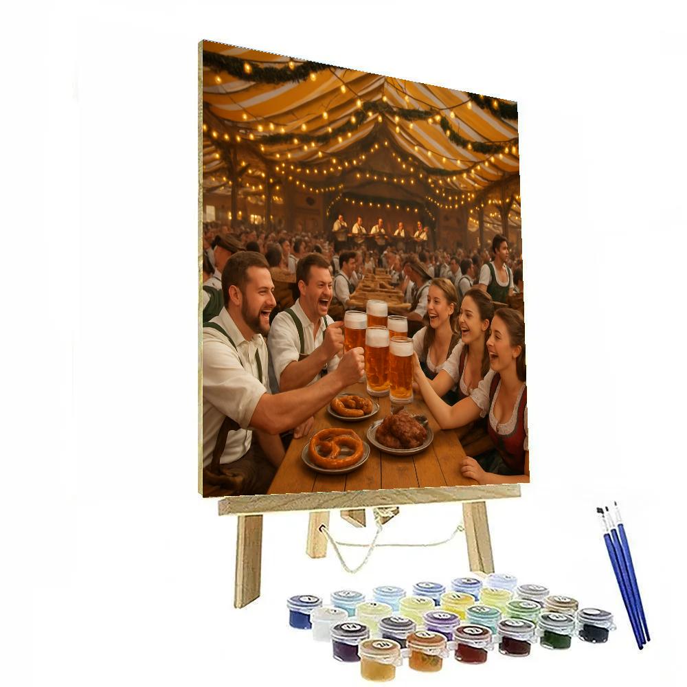 Traditional Oktoberfest Celebration In Munich painting number kit