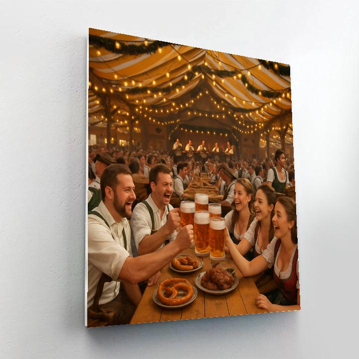 Traditional Oktoberfest Celebration In Munich painting number kit