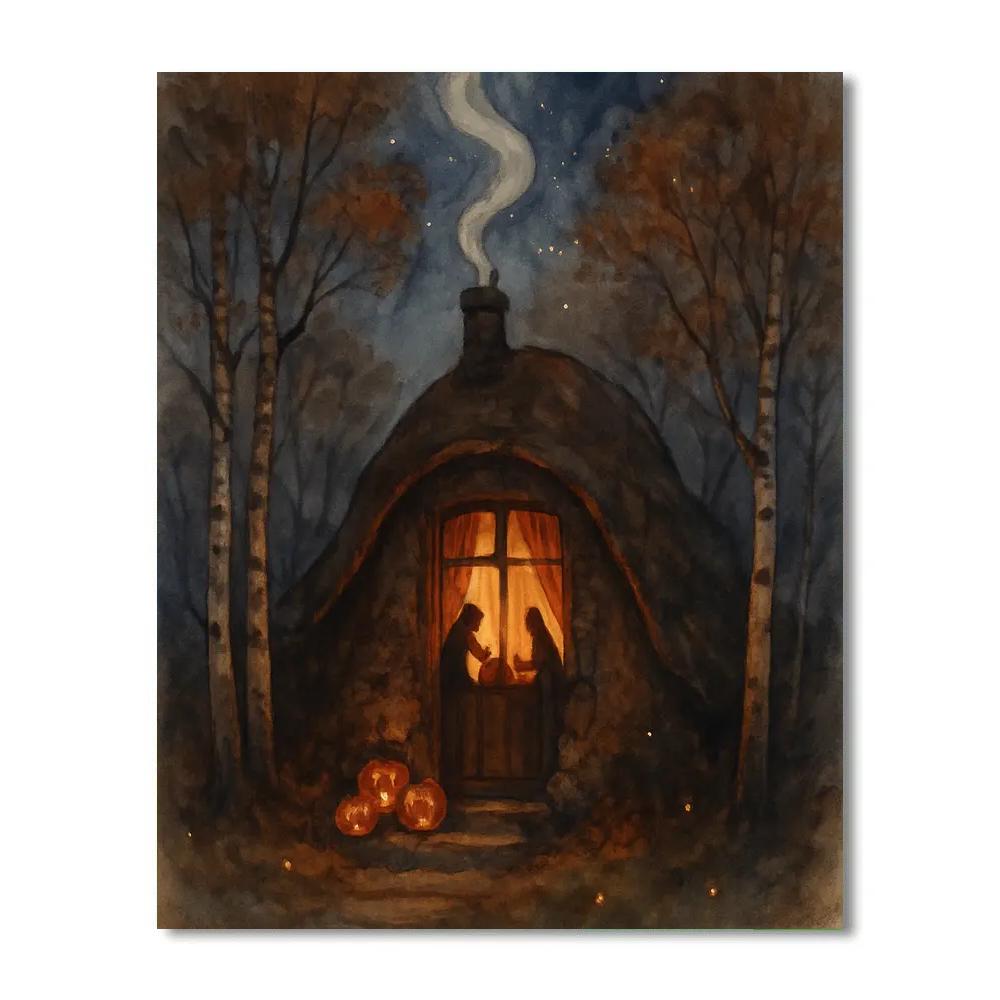 Hearthside Hollow Cottage DIY paint by numbers