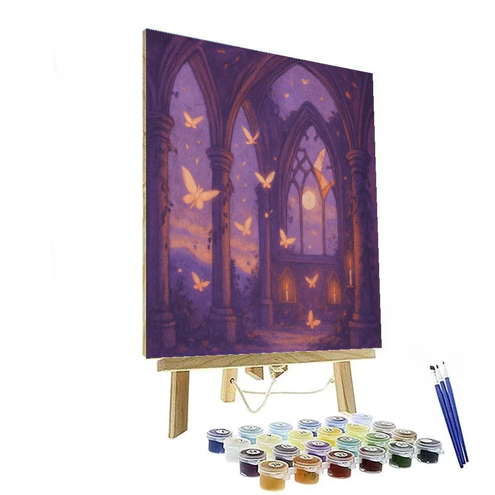 Mothlight Chapel Ruins paint by color