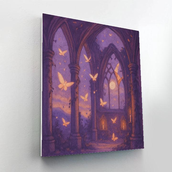Mothlight Chapel Ruins paint by color