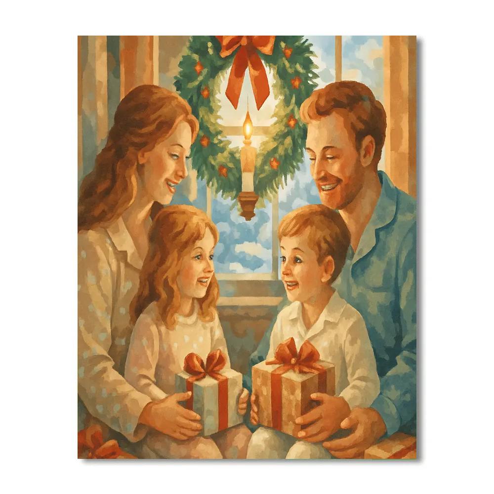 Cozy Christmas Morning paint by color