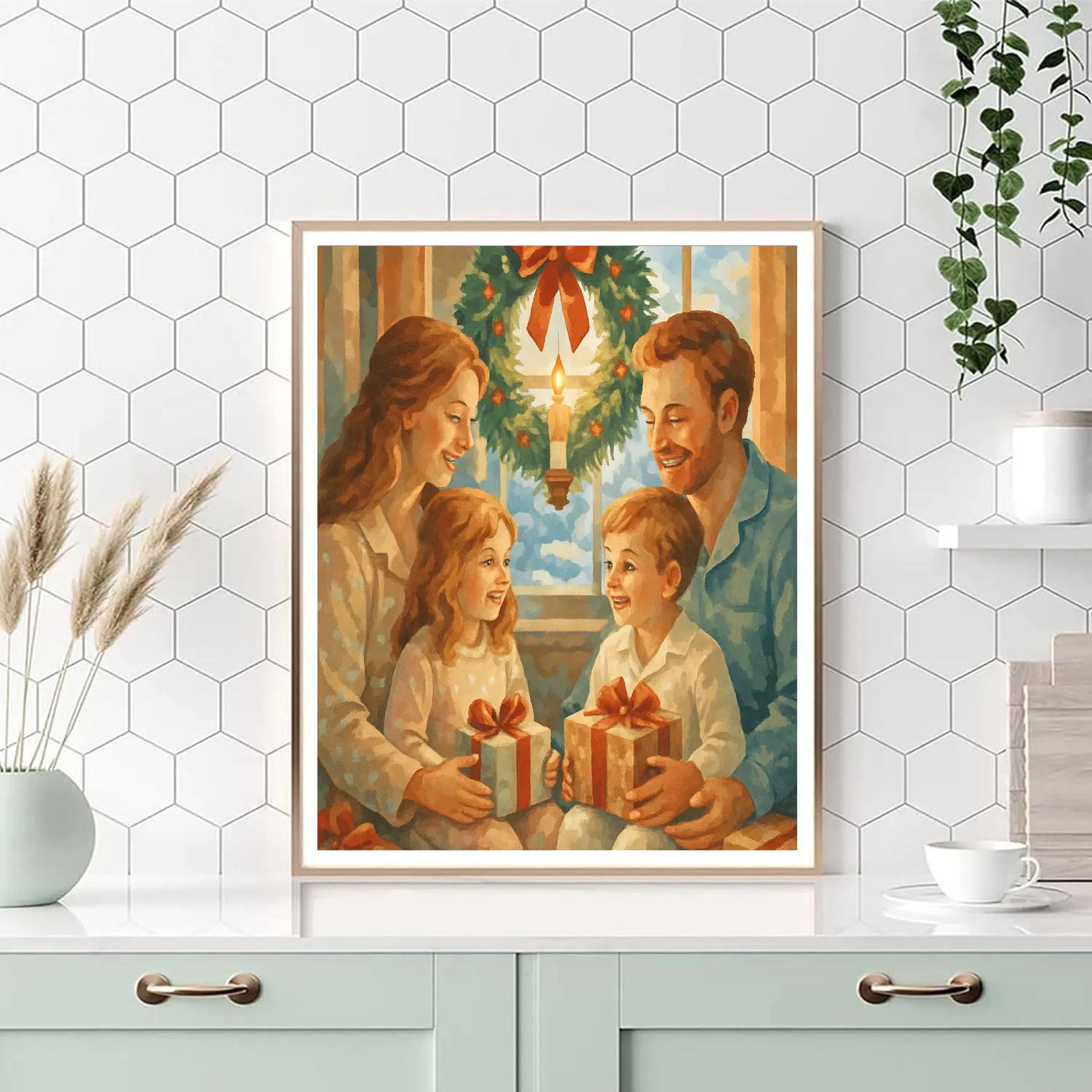 Cozy Christmas Morning paint by color