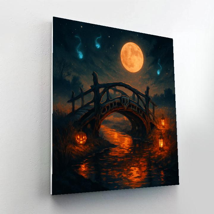 Bonebridge Over Ember Creek paint by numbers