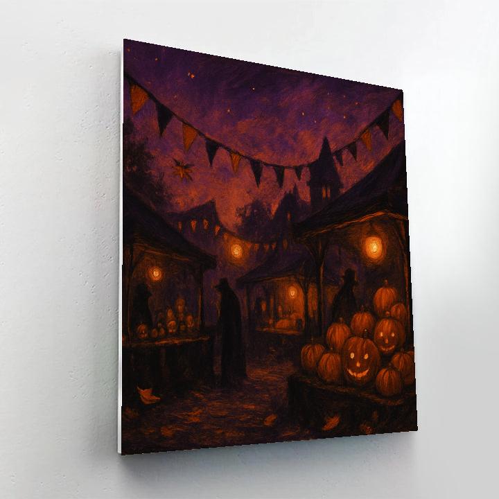 Harrowgate Market Night DIY paint by numbers