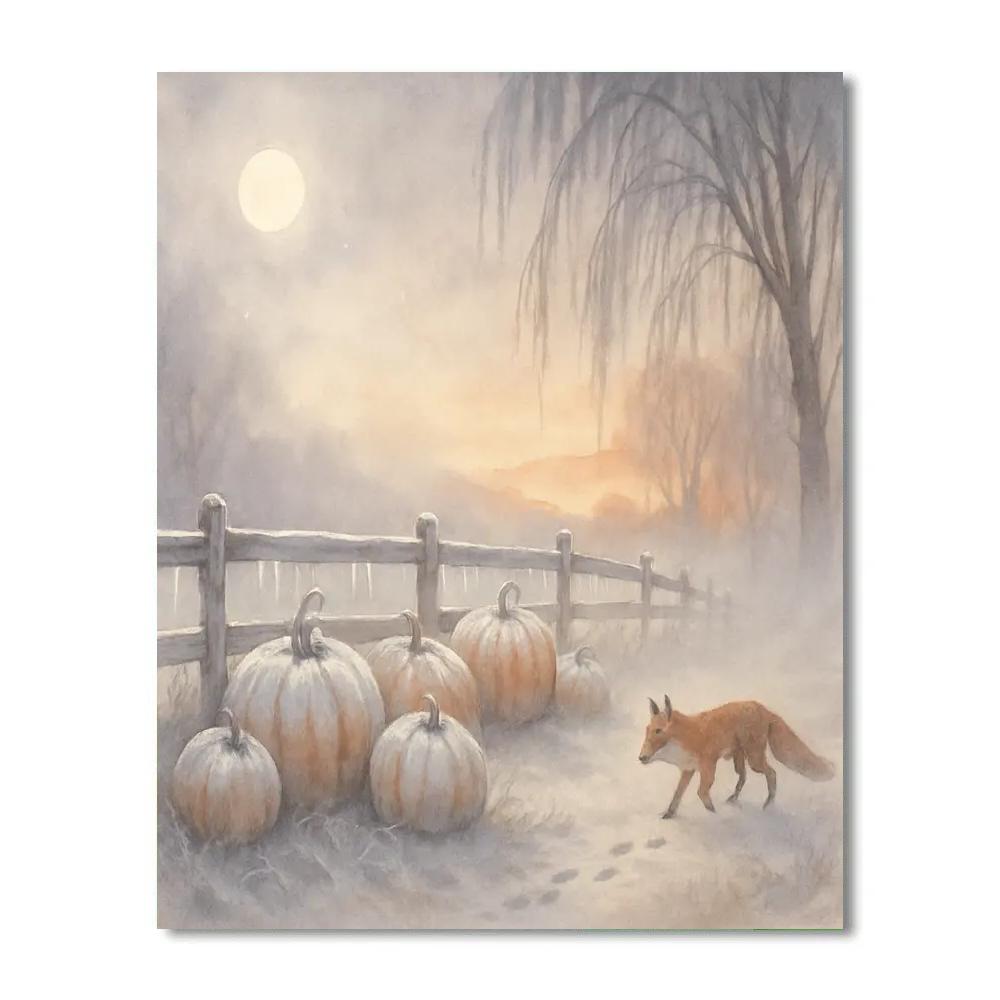 Frostline Pumpkin Watch paint by numbers