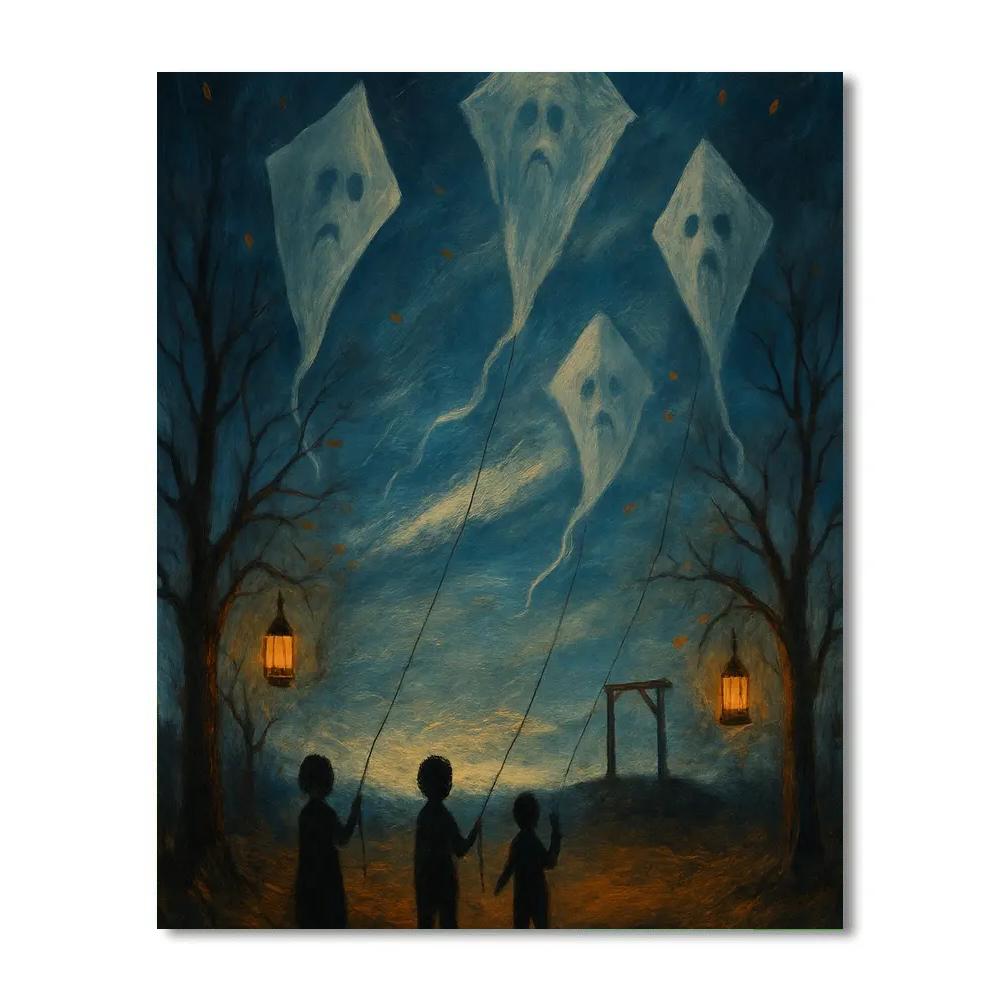 Gallows Hollow Kite Night paint by number