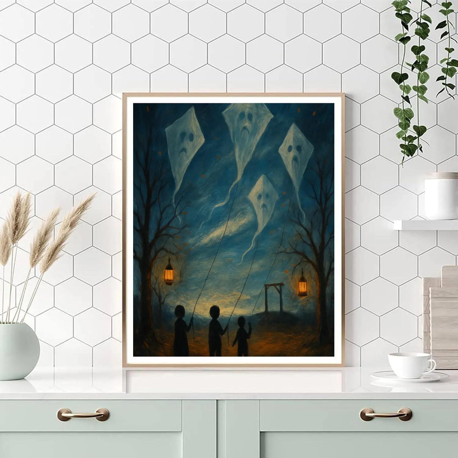 Gallows Hollow Kite Night paint by number