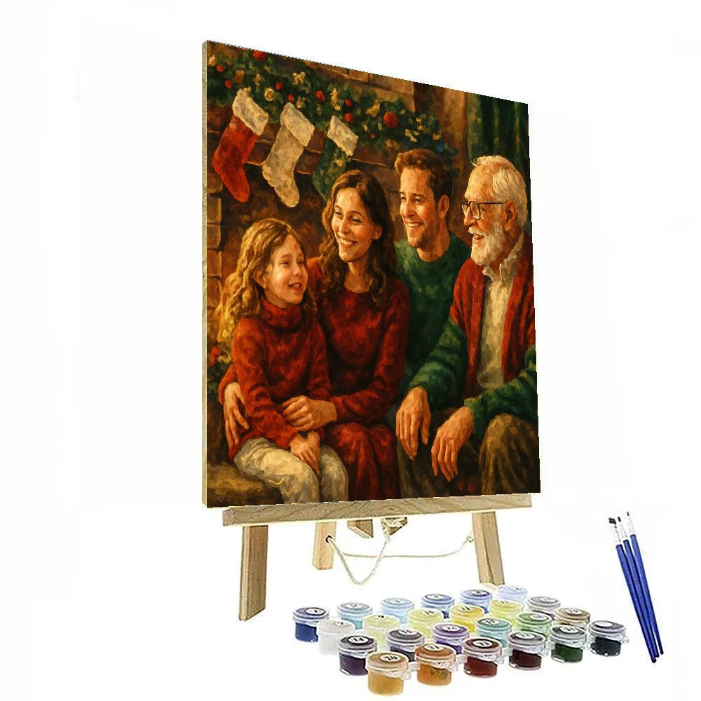 Hearthside Gathering Paint by numbers art