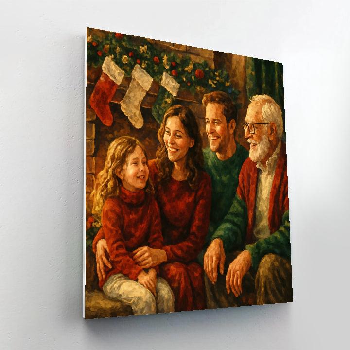 Hearthside Gathering Paint by numbers art