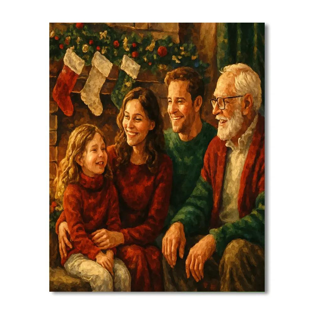 Hearthside Gathering Paint by numbers art