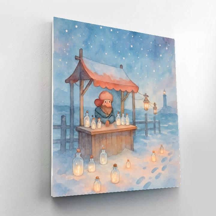 Star Merchant On Winter Pier paint by number