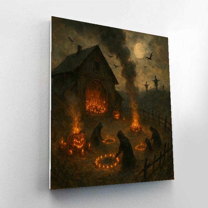 Sootfire Barnyard Vigil DIY paint by numbers