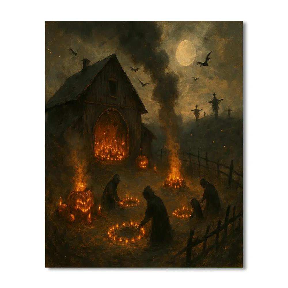 Sootfire Barnyard Vigil DIY paint by numbers