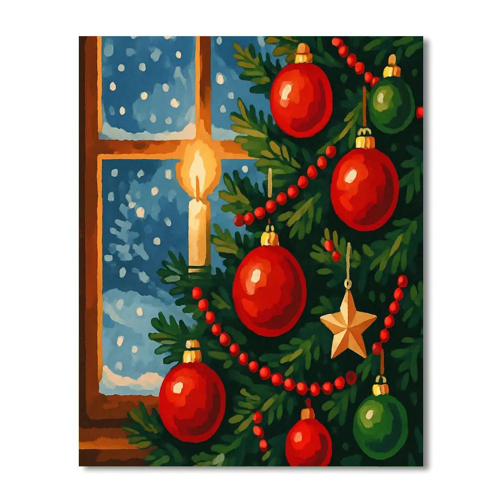 Winter Wonderland Ornaments Numbered painting kits