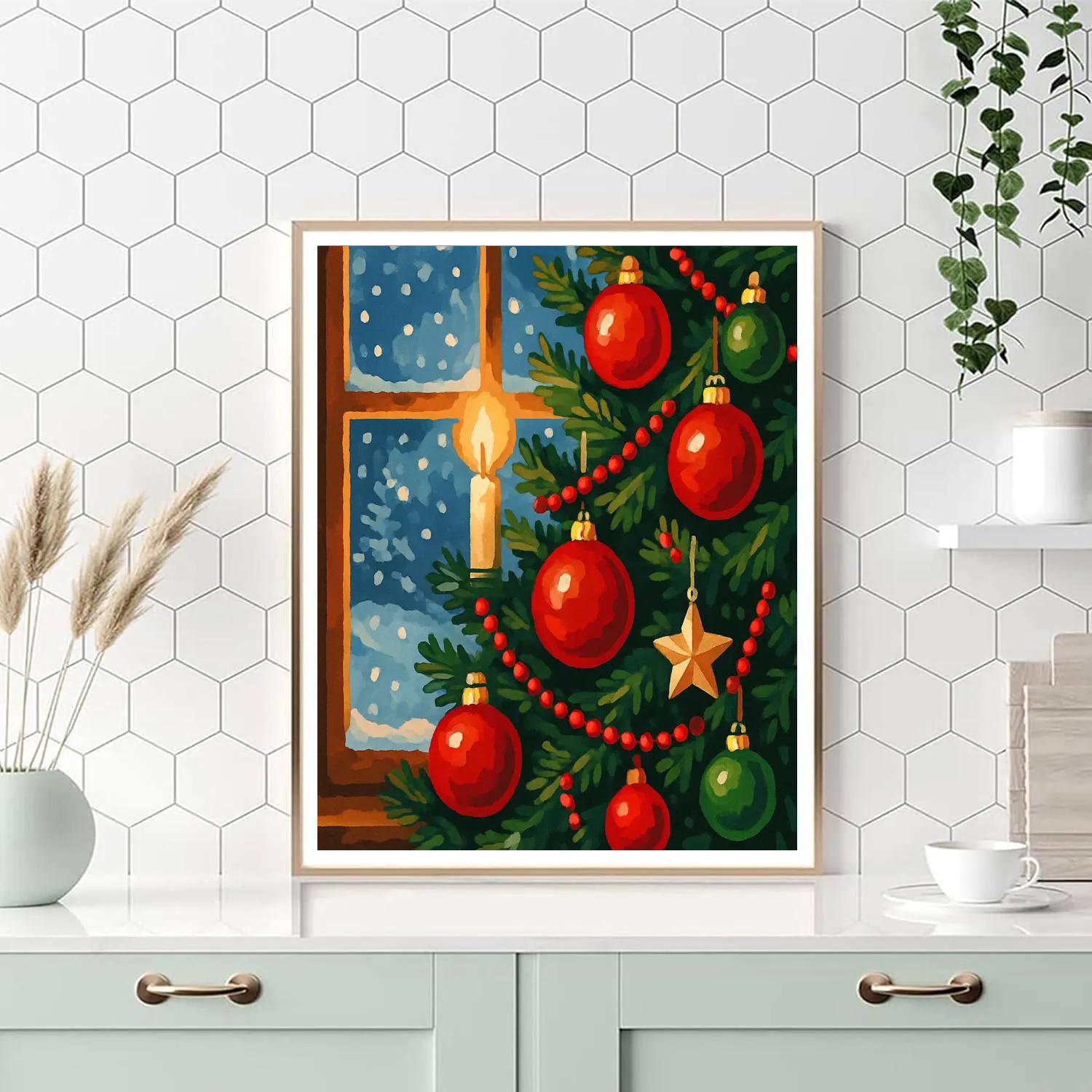 Winter Wonderland Ornaments Numbered painting kits