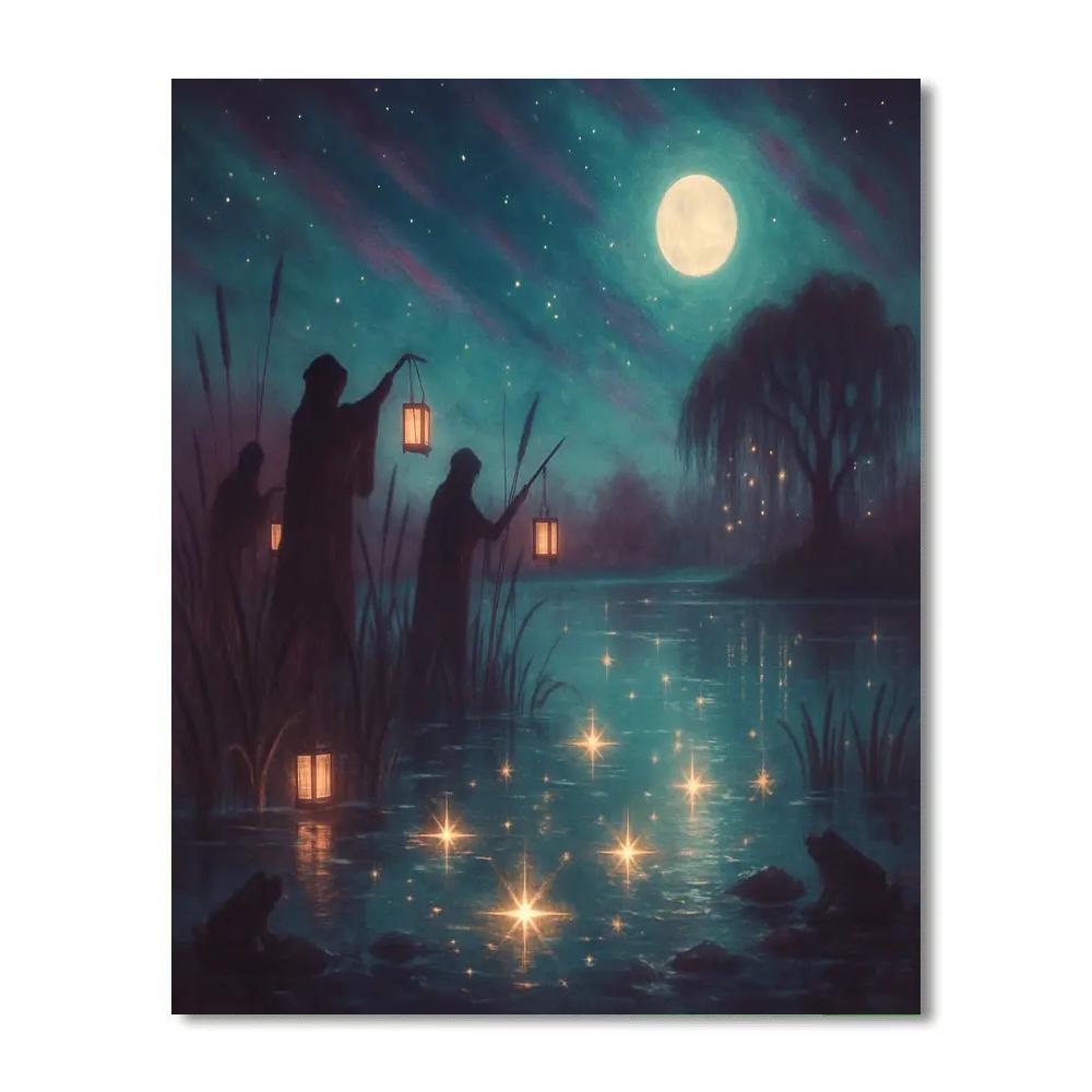 Starfall Over Witching Mire paint by numbers