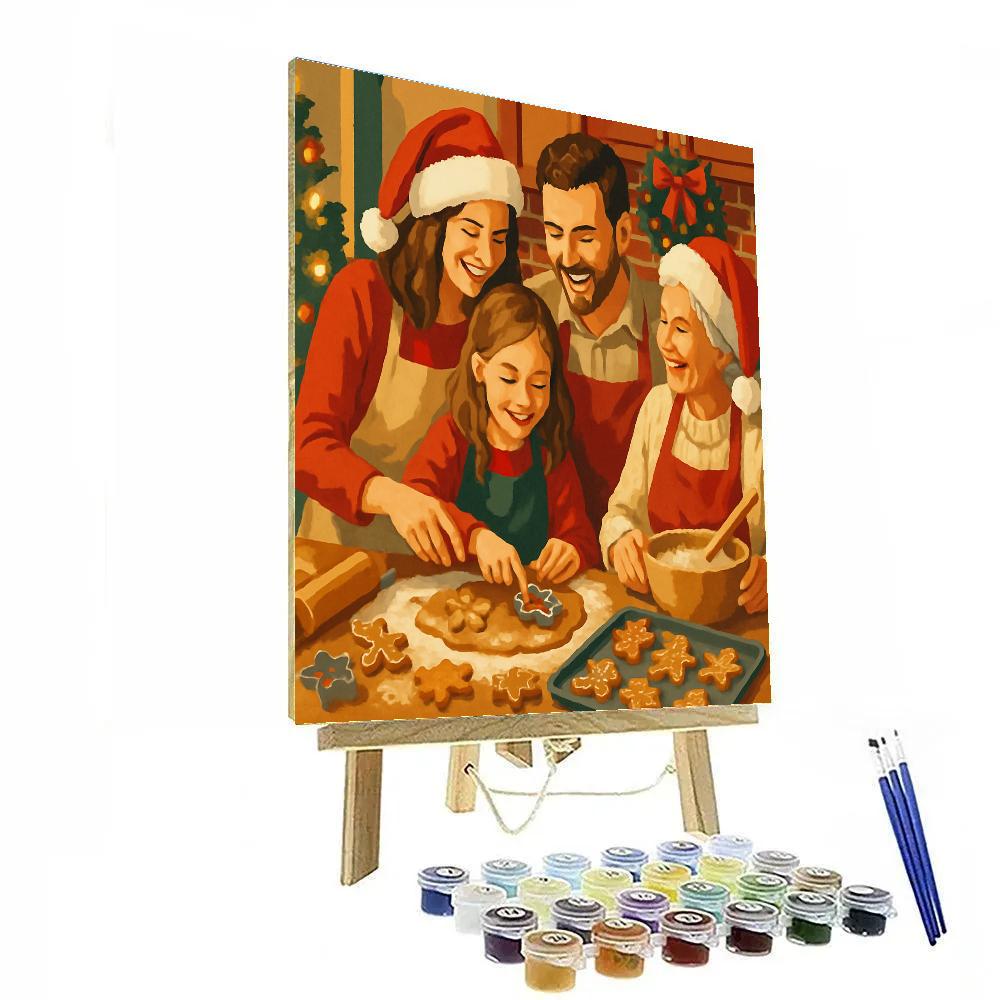 Gingerbread Cheer Painting by numbers kit