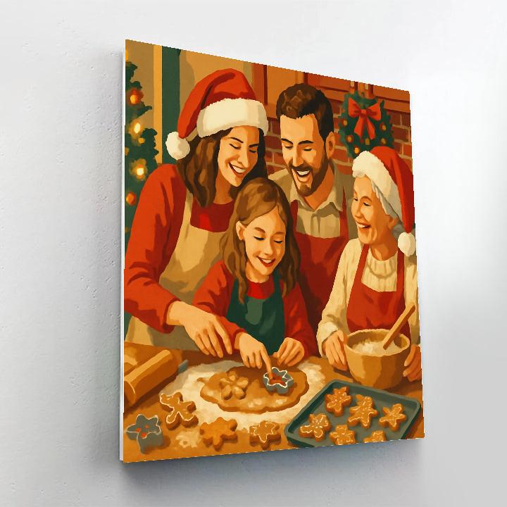 Gingerbread Cheer Painting by numbers kit