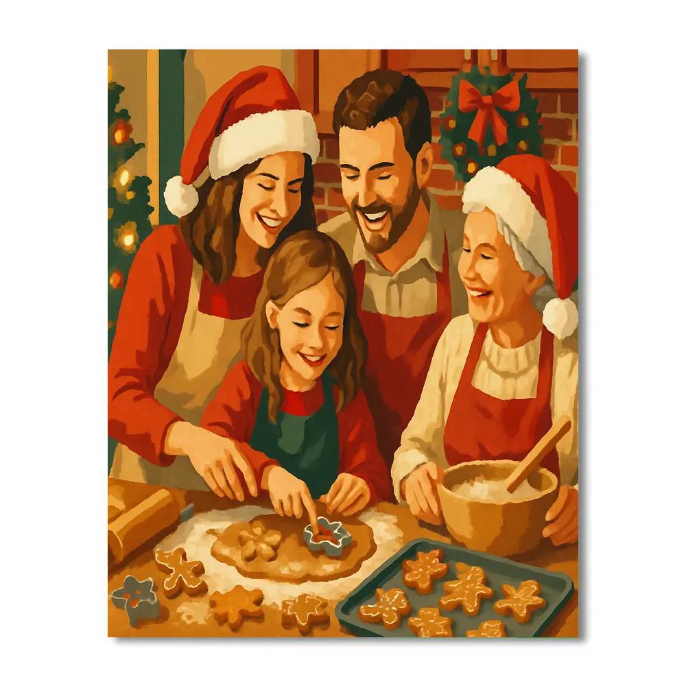 Gingerbread Cheer Painting by numbers kit