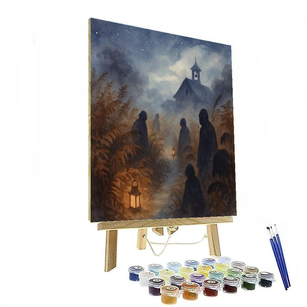 Whispering Bracken Path paint by color