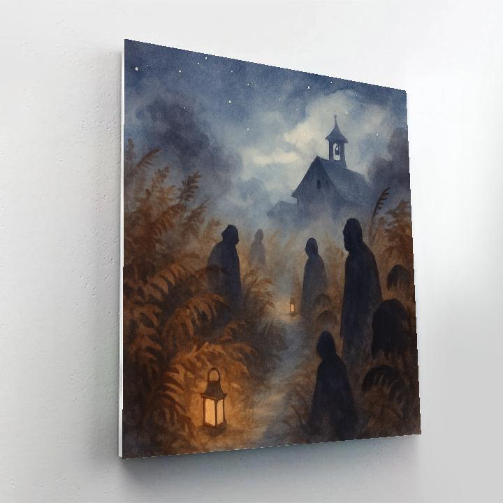 Whispering Bracken Path paint by color