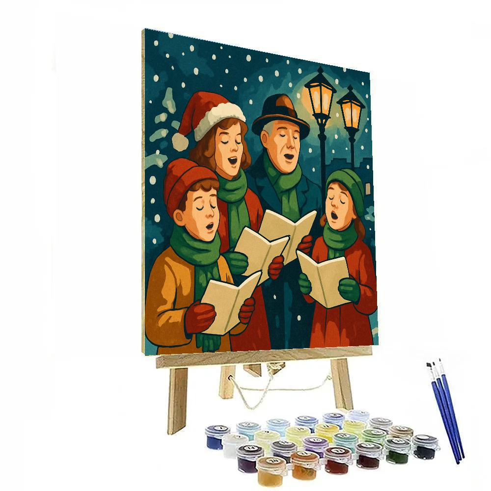 Twilight Caroling Number painting