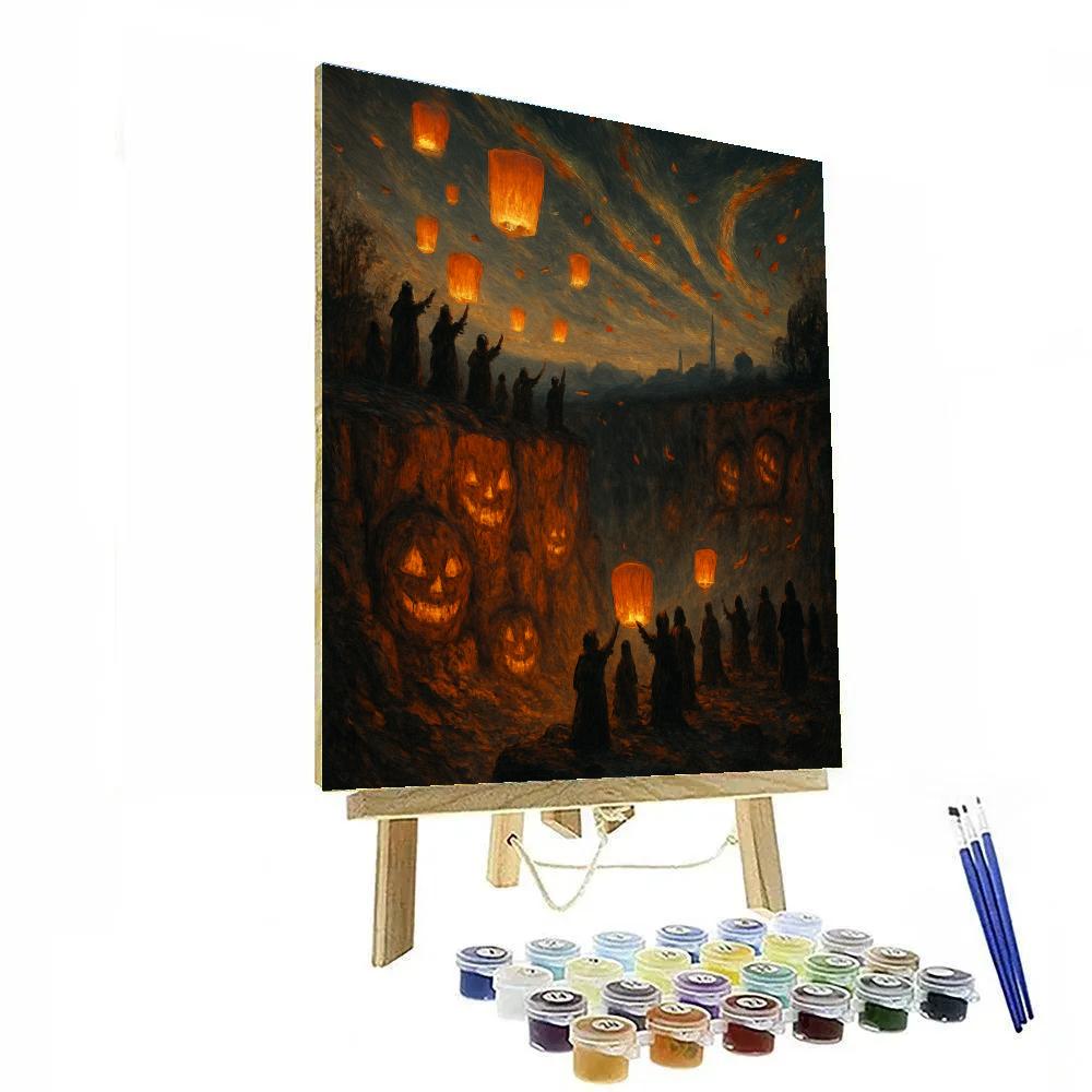 Emberwind Quarry Gathering Paint by numbers art