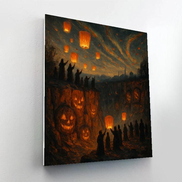 Emberwind Quarry Gathering Paint by numbers art