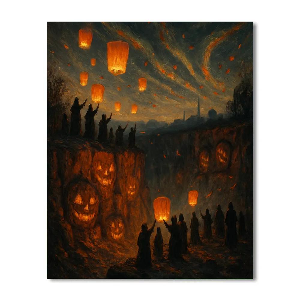 Emberwind Quarry Gathering Paint by numbers art