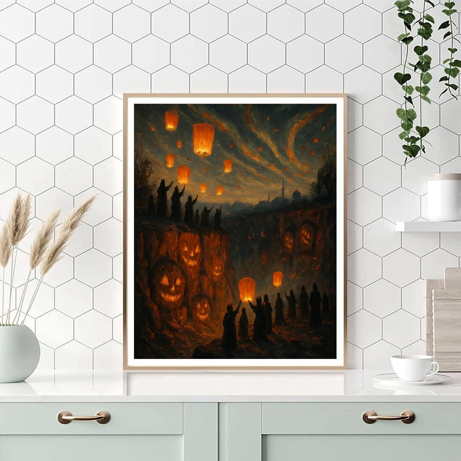Emberwind Quarry Gathering Paint by numbers art