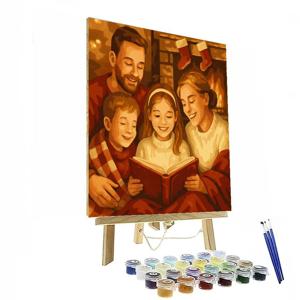 Cozy Fireside Story Paint by numbers kits