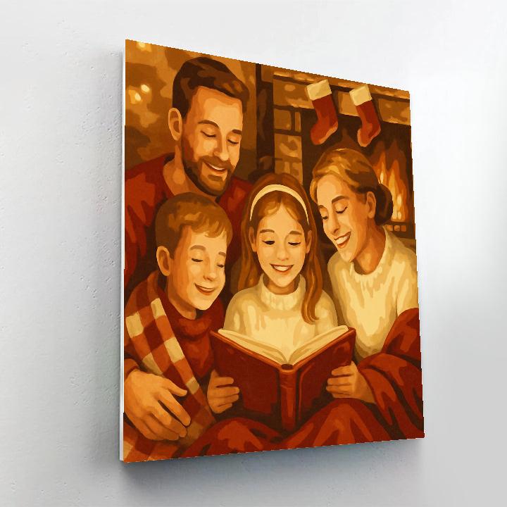 Cozy Fireside Story Paint by numbers kits