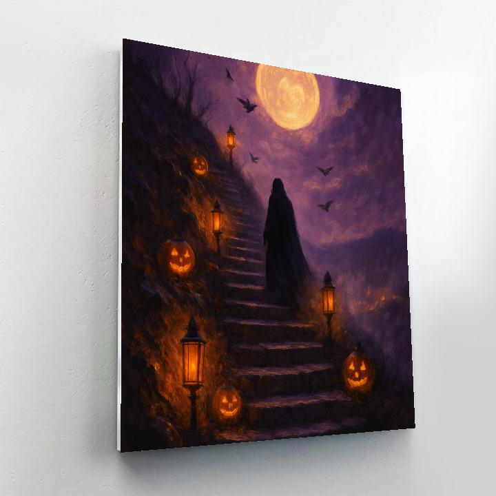 The Lanterning Steps Number painting