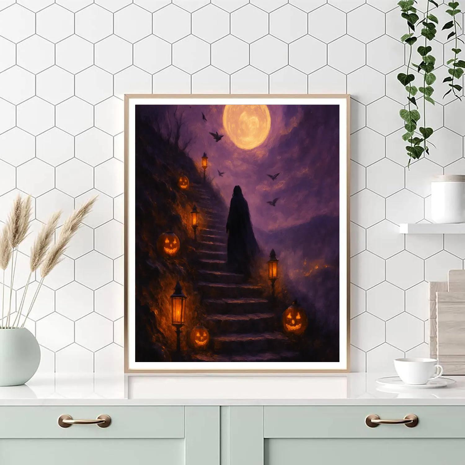 The Lanterning Steps Number painting
